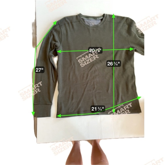 Banana Republic Olive Green Waffle Knit Shirt - Picture 4 of 4